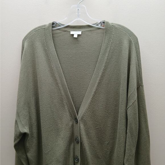 Talbots Long Sleeve Button Front Cardigan Sweater Winter Green Size 2X - Picture 7 of 7